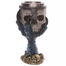 Double Wall Resin Stainless Steel 3D Skull Drinking Mug
