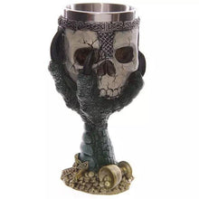 Double Wall Resin Stainless Steel 3D Skull Drinking Mug