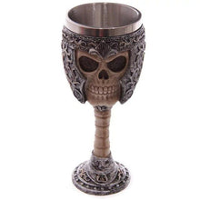 Double Wall Resin Stainless Steel 3D Skull Drinking Mug