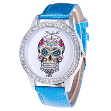 Diamond Look Skull Watch