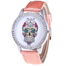Diamond Look Skull Watch