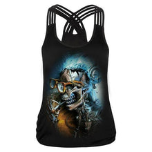 Womens Punk Skull Tank